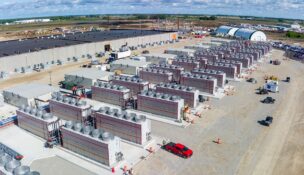Construction continues on a $1 billion, 520-acre data center Wednesday, May 20, 2026 in Beaver Dam, Wisconsin. It is being built for Meta, the trillion-dollar company that owns Facebook and Instagram. It's one of seven major data center projects pending in Wisconsin that combined are worth more than $57 billion. (USA TODAY Network via Reuters Connect)