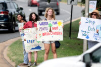 Demonstrators participate in a nationwide protest against data centers, in Fredericksburg, Virginia, July 18, 2026. (REUTERS/Evelyn Hockstein/File Photo)