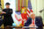 President Donald Trump and Elon Musk hold a news conference to mark the end of the Tesla CEO’s tenure as a special government employee overseeing the U.S. DOGE Service in May 2025. (Tom Brenner/For The Washington Post)